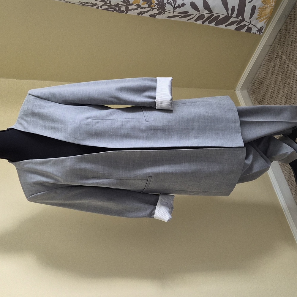 Calvin Klein Gray Blazer and Pants Ensemble